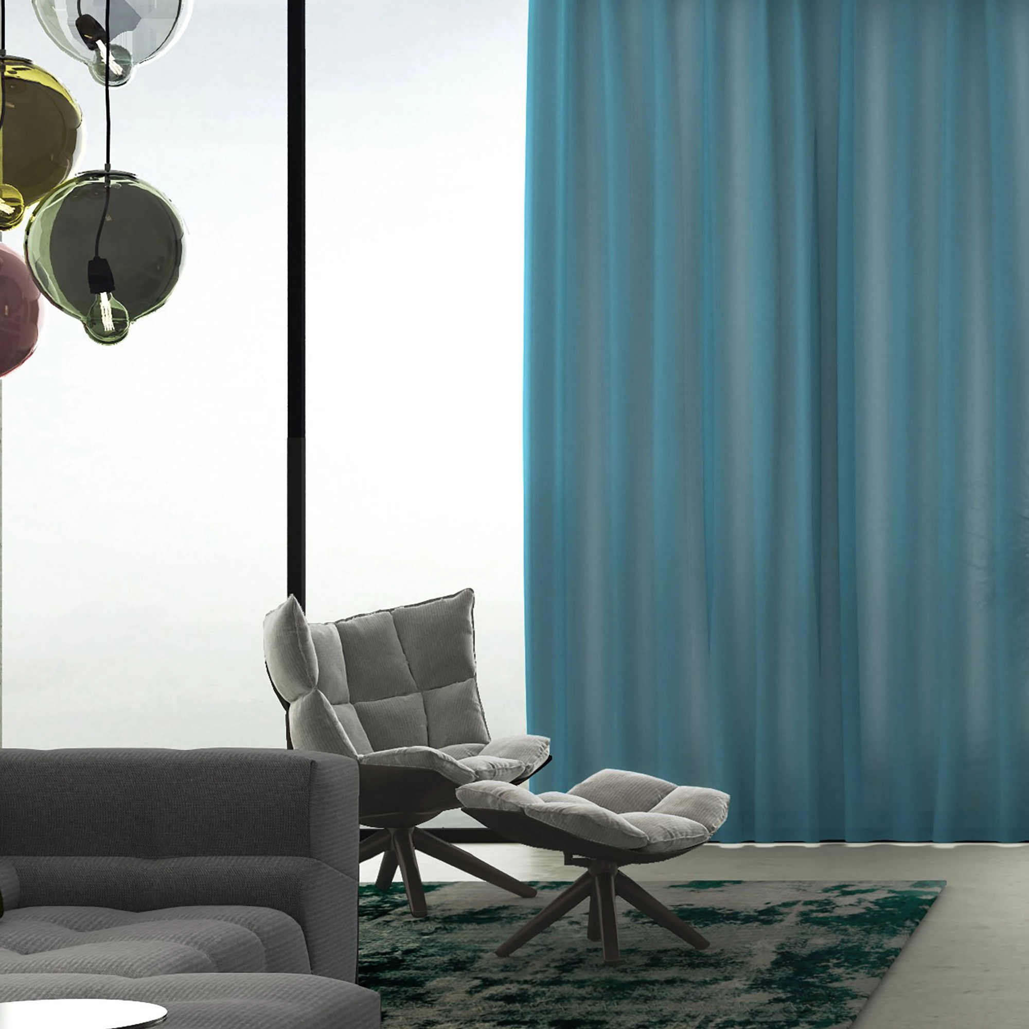 Hunter Douglas India Juno 54 sheer shade in the Signature Soft Furnishings line, featuring a flame-retardant 100% polyester fabric, 300 cm width, and a refined choice of 18 elegant color options.
